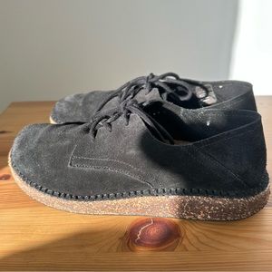 Birkenstock Gary Lace up Suede Black Shoes Size 38